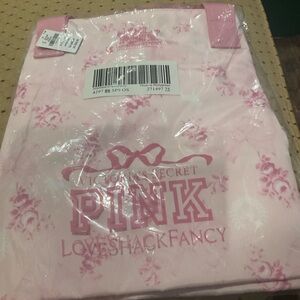 Victoria's Secret Pink x Loveshack Fancy Floral Tote New